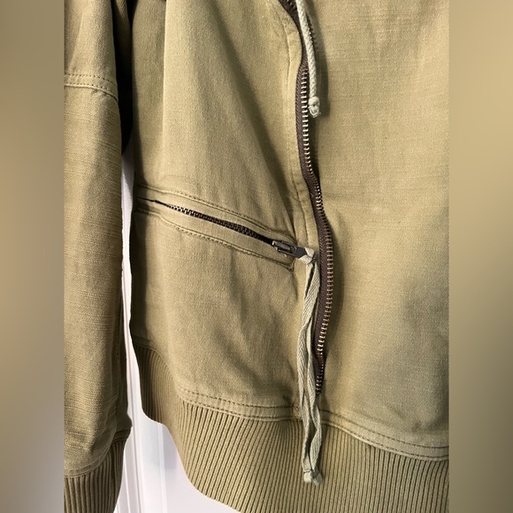 We The Free Free People Carmen Moto Jacket in Olive Sparrow - XS - Picture 9 of 16